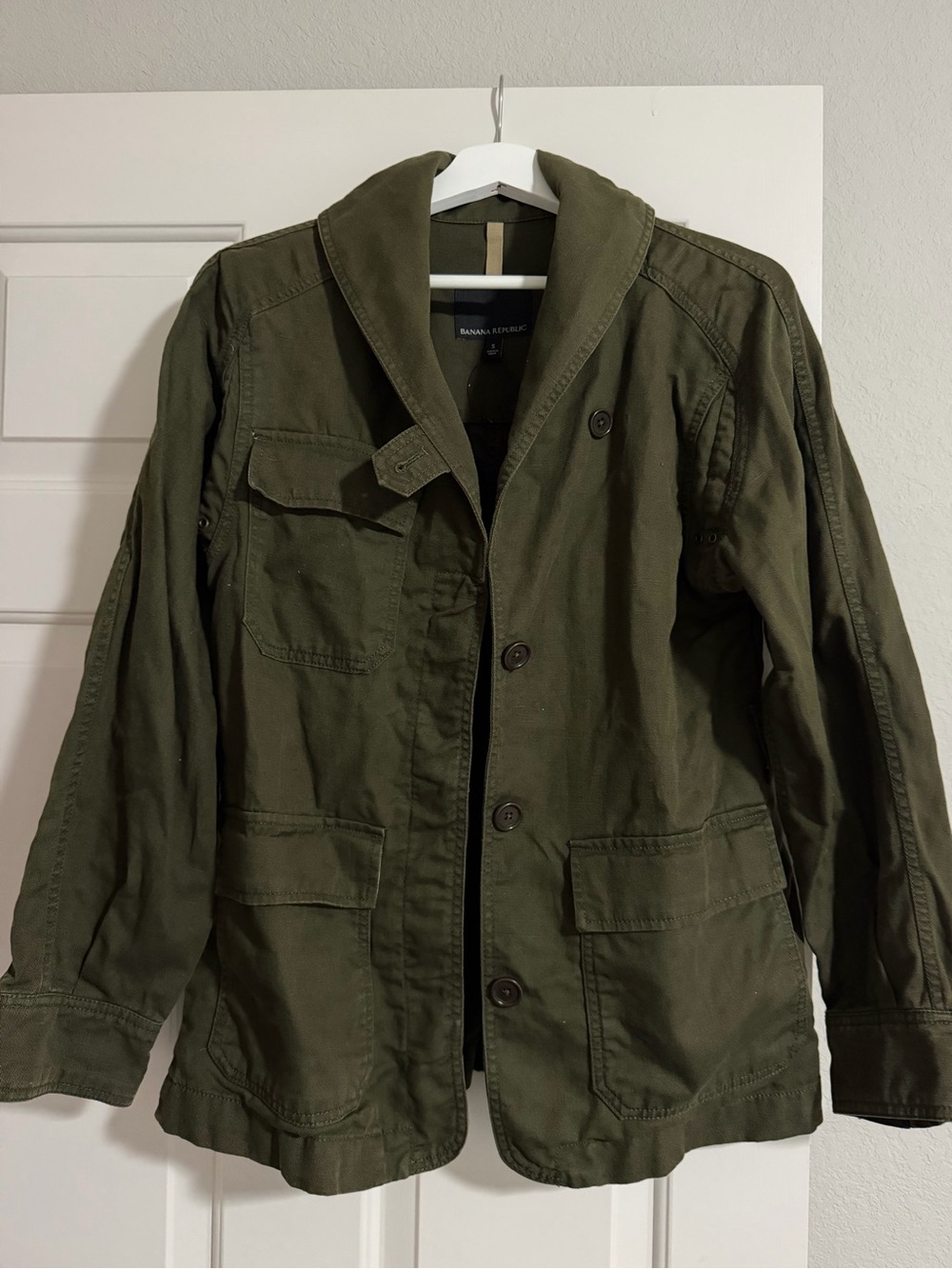 Banana Republic Olive Green Utility Field Jacket
